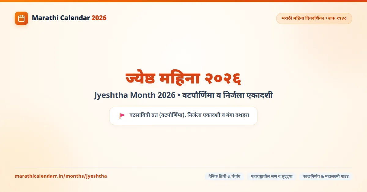 Jyeshtha Month 2026